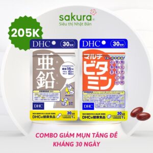 DHC Combo Giảm Mụn Tăng Đề Kháng 30 Ngày Nhật Bản