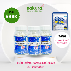 Viên uống tăng chiều cao 270 viên GH EX - Hàng Nhật nội địa